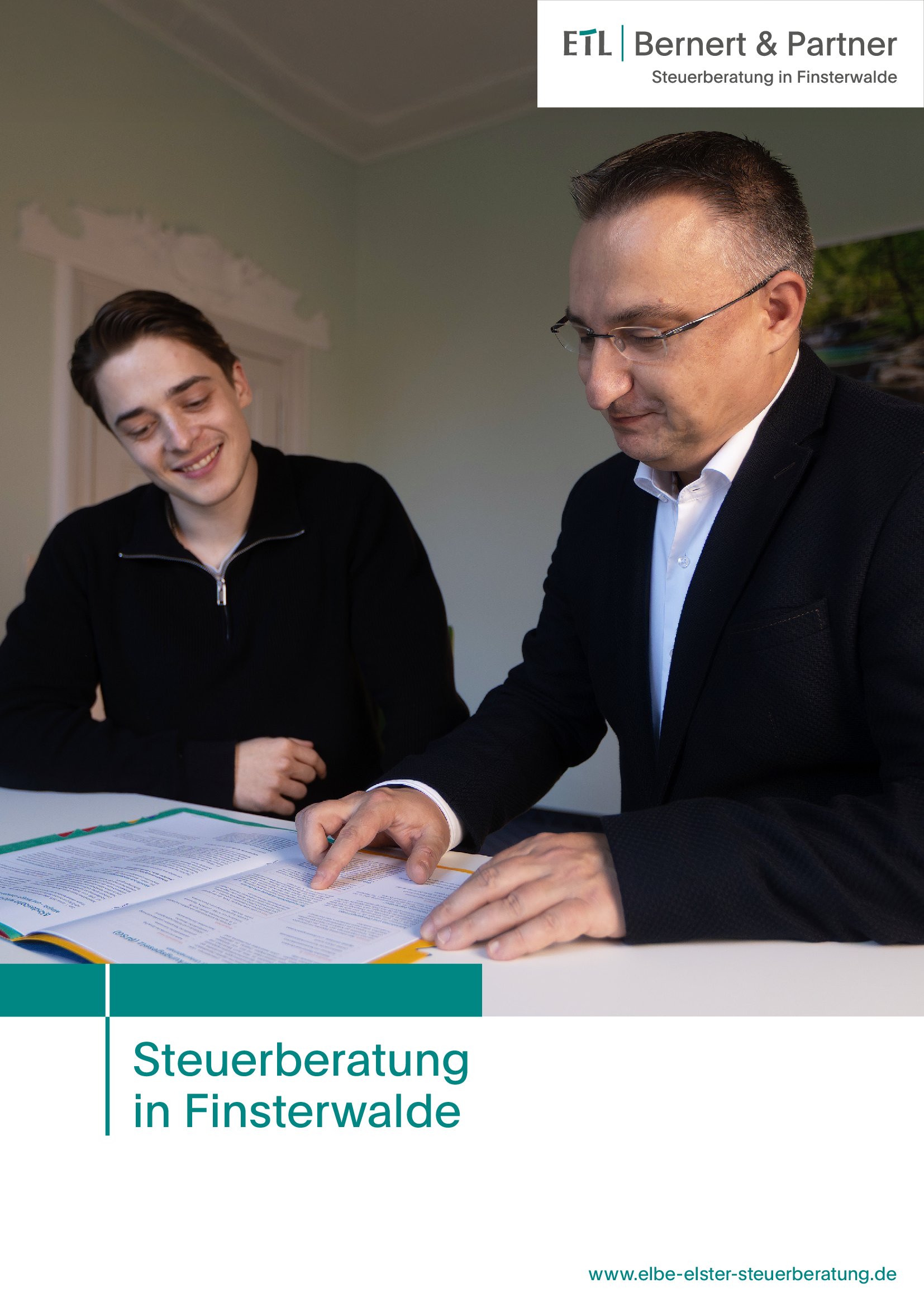 Titelbild der Kanzleibroschüre von ETL Bernert & Partner in Finsterwalde